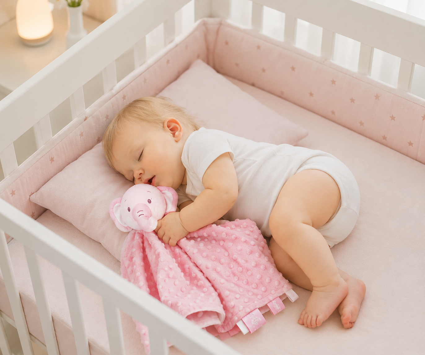 Doudou pour bebe Rose dc