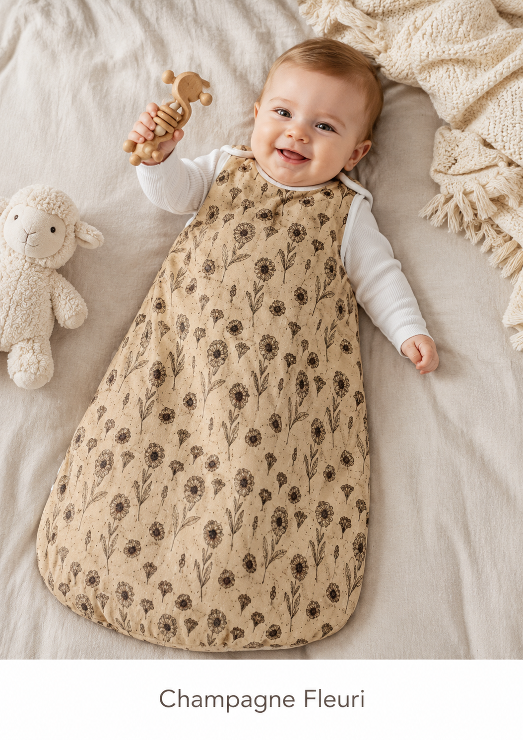 Bébé Gigoteuse Champagne Beige Doré