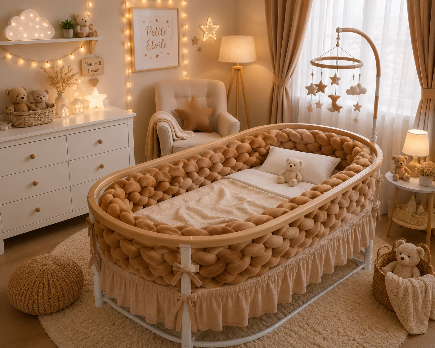 Bébé Lit Tresse | Pare-chocs