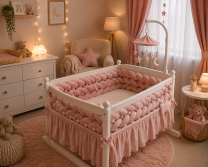 Bebe  lit  tresse  Rose