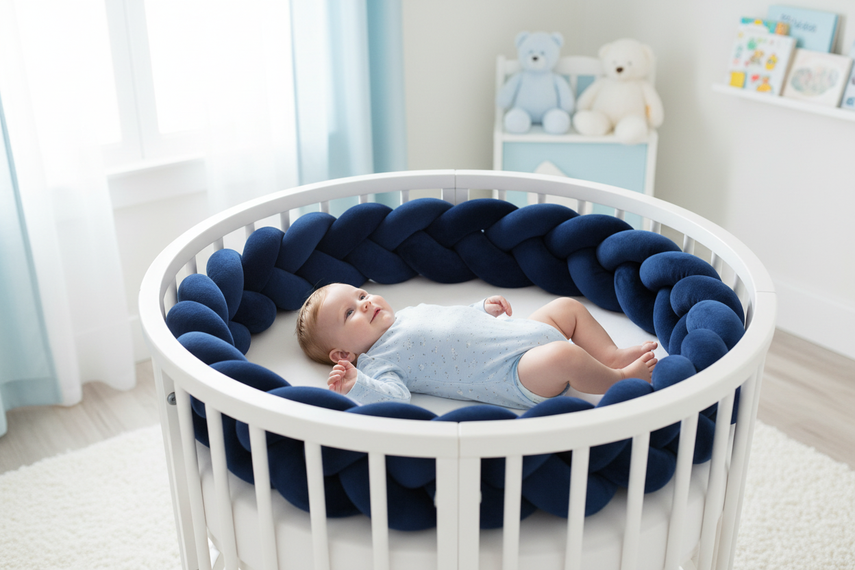 Bebe  lit tresse bleu marine