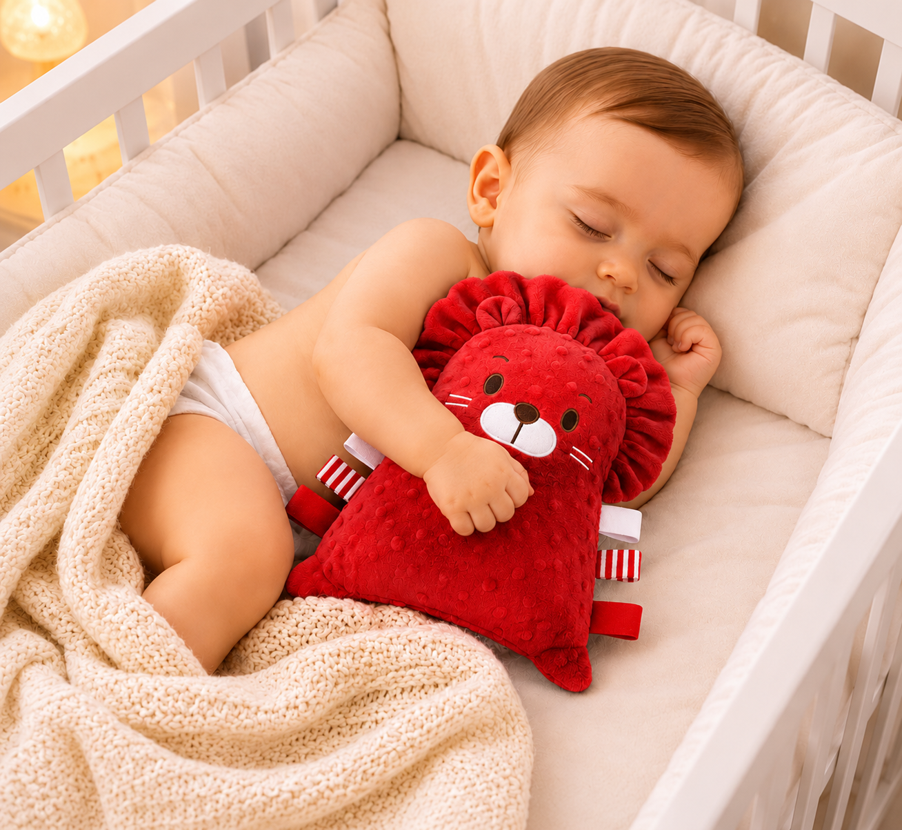 Doudou pour bebe Rouge