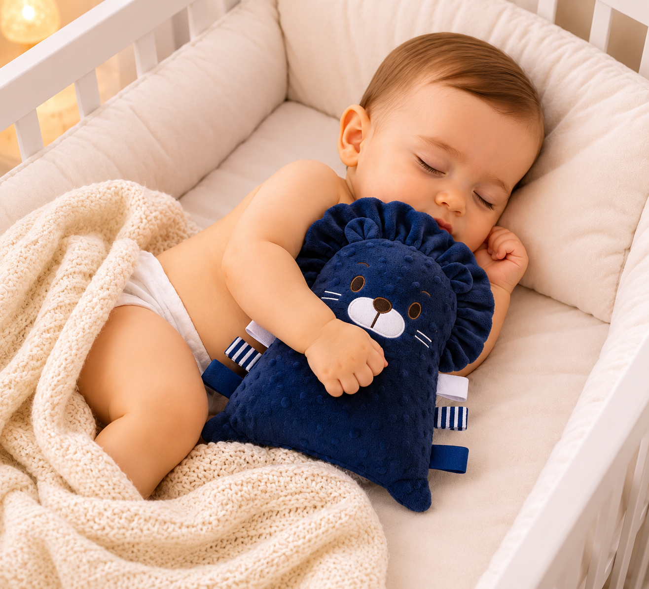 Doudou pour bebe marine