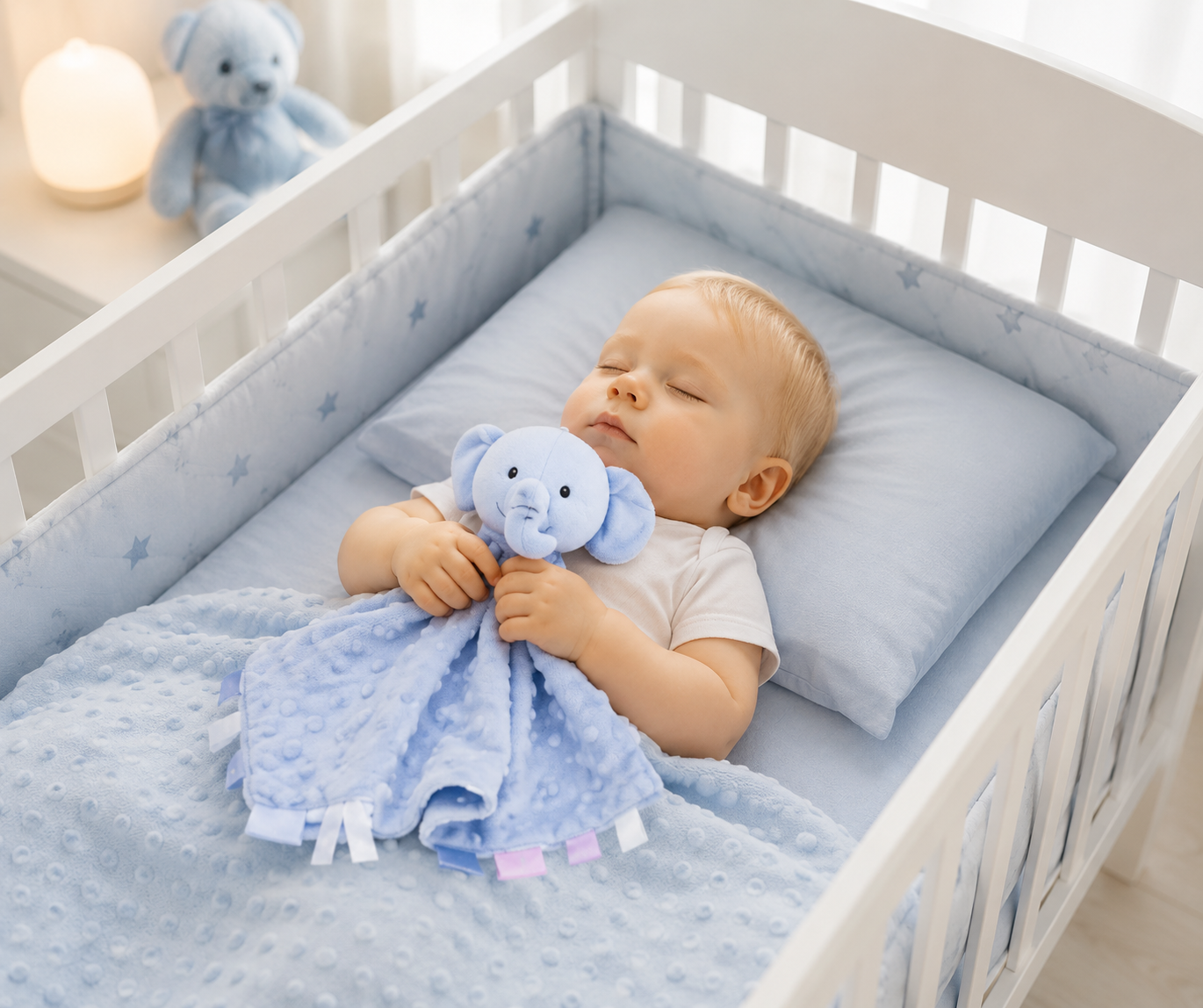 Doudou pour bebe  Tous  Bleu