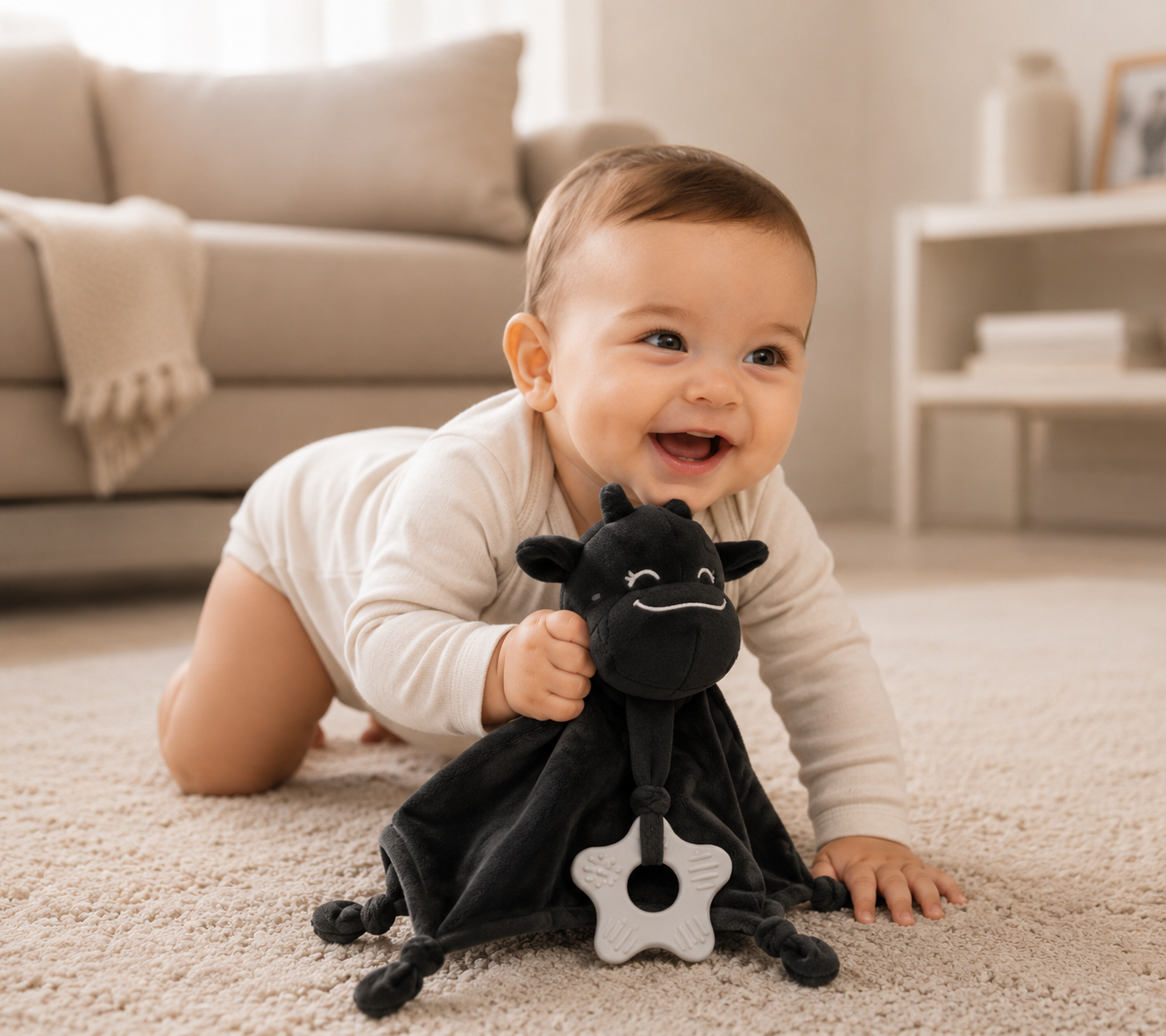 Doudou pour bebe tous Noir