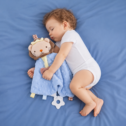 Doudou pour bebe tous bleu
