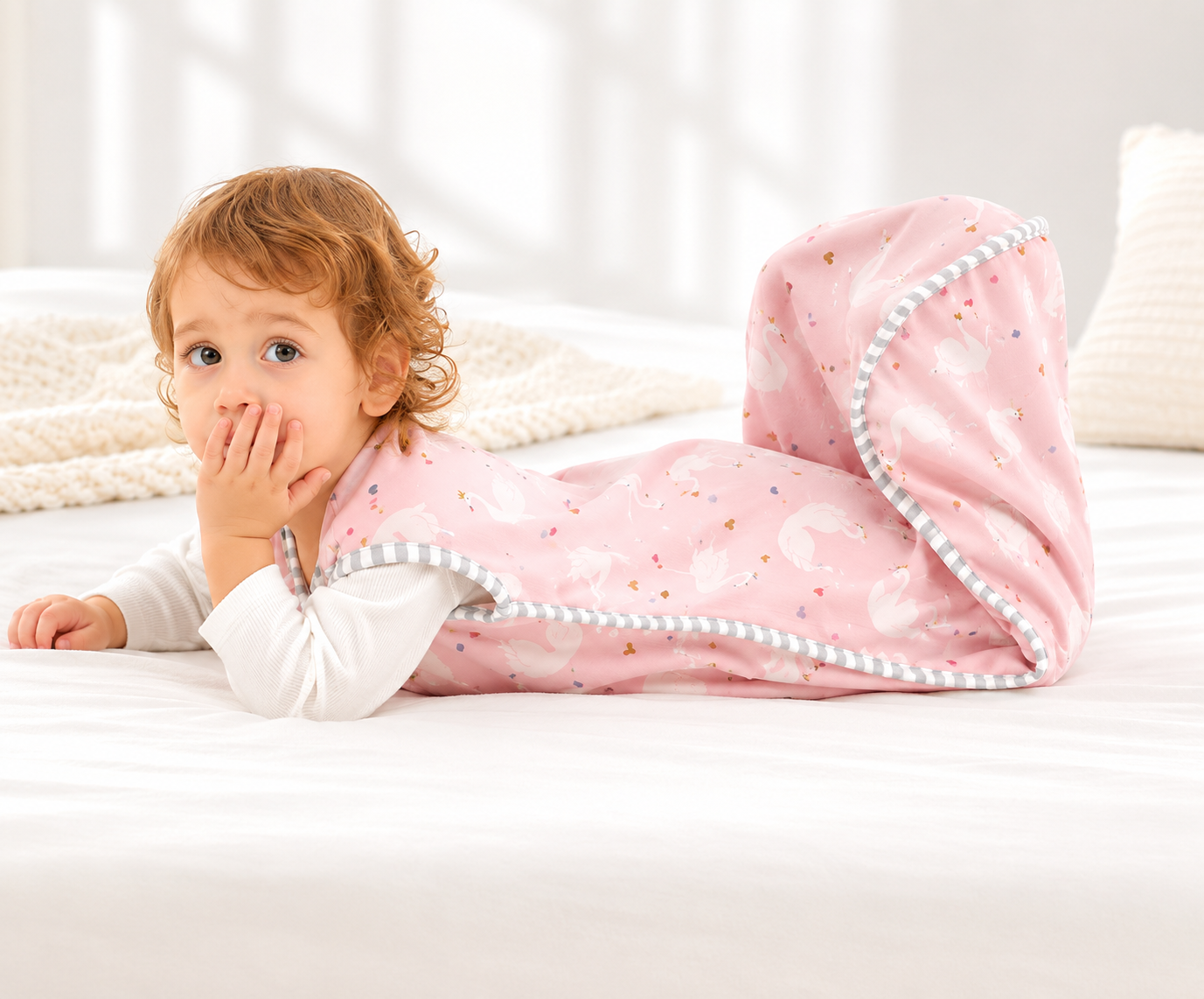 Gigoteuse ete Bébé  Blanc