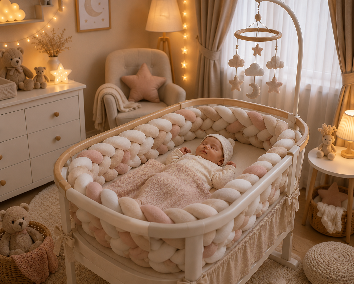 bebe lit tresse poudre