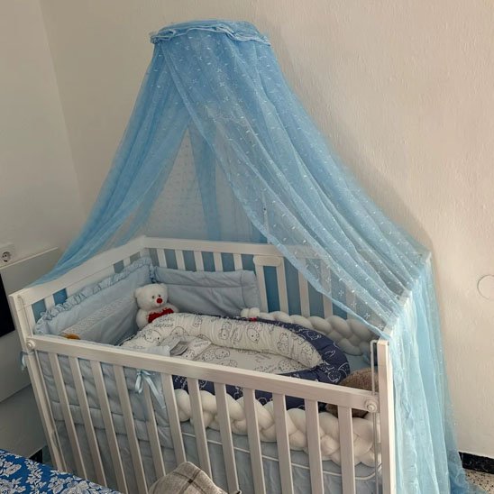 Ciel de lit bébé  Platine