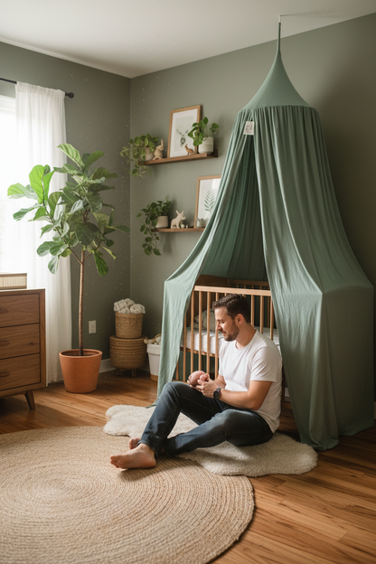 Ciel de lit   bebe  Vert  lifestyle
