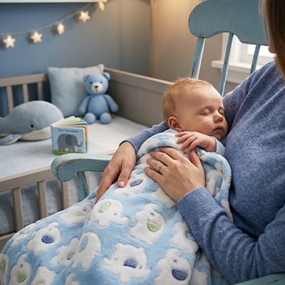 Couverture bébé  blanc