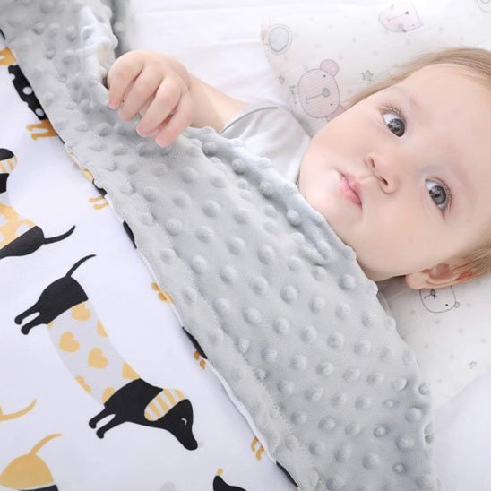 Couverture bébé  orange