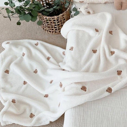 Couverture bébé   marron