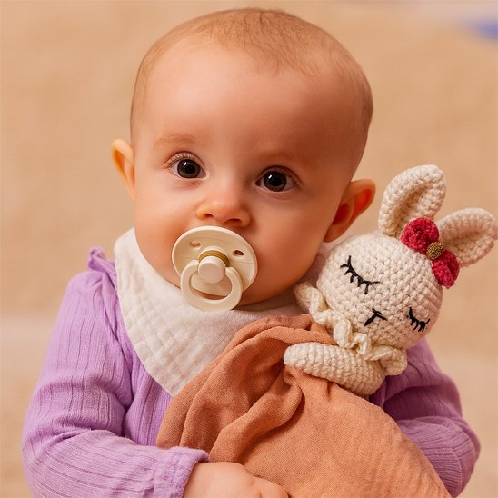 Doudou bebe  Blanc