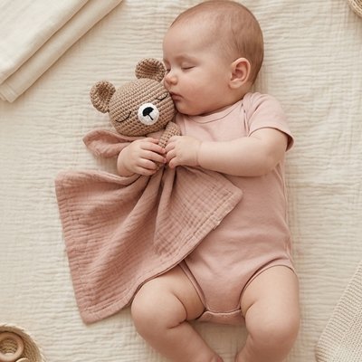 Doudou bebe  Marron