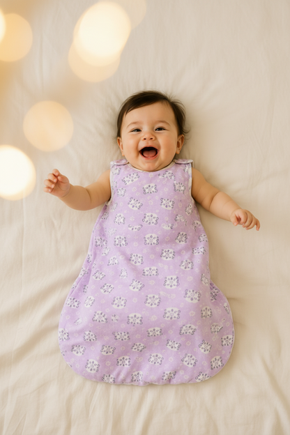  Gigoteuse bébé hiver  lavande  allongé