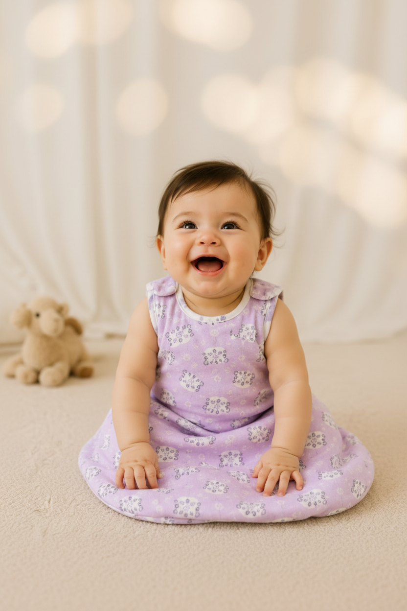 Gigoteuse-bébé-hiver-lavande-portrait