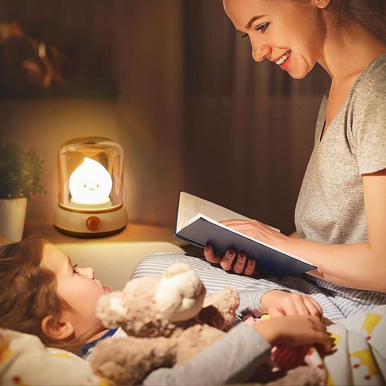 Veilleuse bébé  jeune